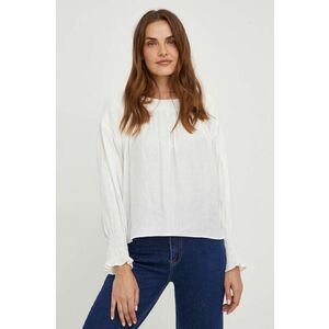 Answear Lab bluza X limited collection NO SHAME femei, culoarea alb, neted imagine
