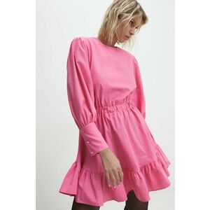 Answear Lab rochie culoarea roz, mini, evazati imagine