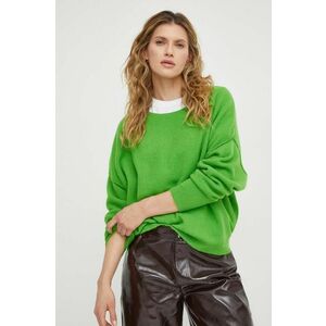 American Vintage pulover din amestec de lana femei, culoarea verde, light imagine