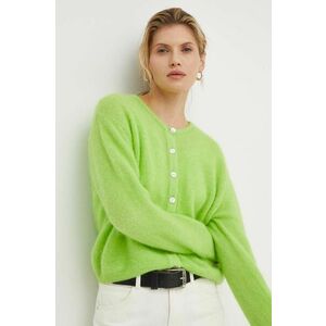 American Vintage cardigan din lana culoarea verde, călduros imagine