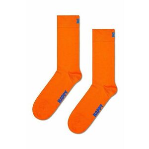 Happy Socks sosete Solid Sock culoarea portocaliu imagine