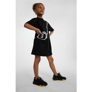 Marc Jacobs rochie din bumbac pentru copii culoarea negru, mini, drept imagine