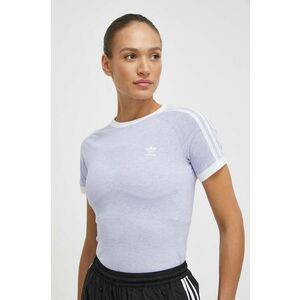 Adidas tricou femei, culoarea violet imagine