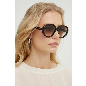 Chloé ochelari de soare femei, culoarea maro, CH0221S imagine