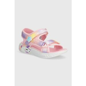 Skechers sandale copii UNICORN DREAMS SANDAL MAJESTIC BLISS culoarea roz imagine