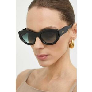 Chloé ochelari de soare femei, culoarea negru, CH0220S imagine
