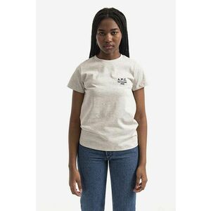 A.P.C. tricou din bumbac Denise culoarea gri COEAV.F26842-WHITE imagine