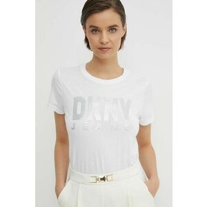 Dkny tricou femei, culoarea alb, DJ4T1050 imagine