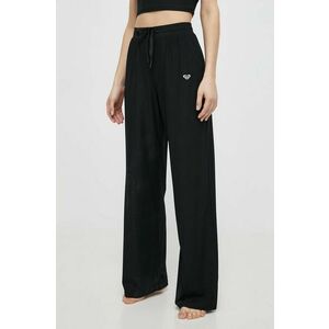 Roxy pantaloni de yoga Rise & Vibe culoarea negru, lat, high waist, ERJNP03556 imagine