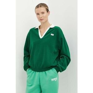 Reebok Classic bluza Retro Court femei, culoarea verde, neted, 100075519 imagine