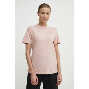 Fjallraven tricou Hemp Blend T-shirt femei, culoarea roz, F14600163 imagine