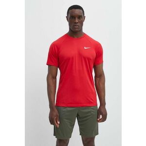Nike tricou de antrenament culoarea rosu, neted imagine