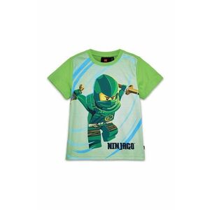Lego tricou de bumbac pentru copii culoarea verde, cu imprimeu imagine