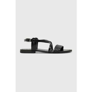 Answear Lab sandale de piele femei, culoarea negru imagine