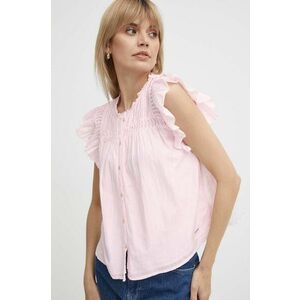 Pepe Jeans camasa DAKOTA femei, culoarea roz, regular, PL304822 imagine