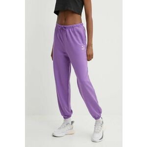 Puma pantaloni de trening din bumbac BETTER CLASSIC culoarea violet, uni, 624233 imagine