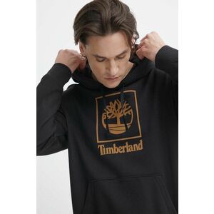 Timberland bluza barbati, culoarea negru, cu glugă, cu imprimeu, TB0A5QV60011 imagine