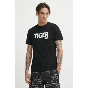 Tiger Of Sweden tricou din bumbac Dillan barbati, culoarea negru, cu imprimeu, T65617038 imagine