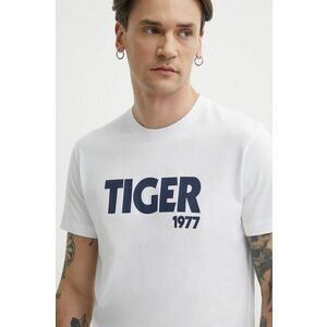 Tiger Of Sweden tricou din bumbac Dillan barbati, culoarea alb, cu imprimeu, T65617038 imagine