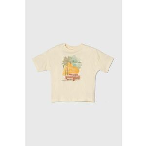 zippy tricou de bumbac pentru copii culoarea bej, modelator imagine