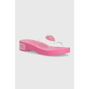Love Moschino Sandale femei, culoarea roz imagine