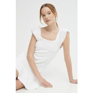 Pepe Jeans rochie din bumbac GESA DRESS culoarea alb, mini, drept, PL953524 imagine