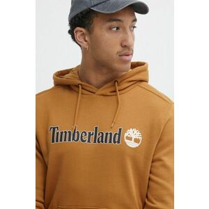 Timberland bluza barbati, culoarea maro, cu glugă, cu imprimeu, TB0A5UKKP471 imagine