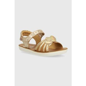 Shoo Pom sandale din piele pentru copii culoarea auriu imagine