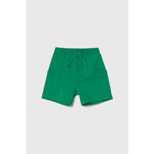United Colors of Benetton Pantaloni scurți copii culoarea verde, talie reglabila imagine