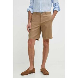 Sisley pantaloni scurti din bumbac culoarea maro imagine