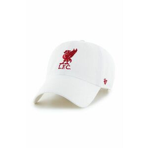 47brand șapcă Liverpool FC culoarea alb, cu imprimeu EPL-RGW04GWS-WHA imagine