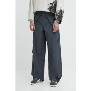 A-COLD-WALL* pantaloni Overlay Cargo Pant barbati, culoarea gri, cu fason cargo, ACWMB276 imagine