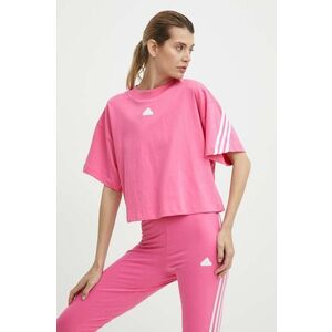 adidas tricou din bumbac femei, culoarea roz, IS3620 imagine