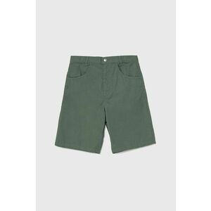 United Colors of Benetton pantaloni scurți din bumbac pentru copii culoarea verde, talie reglabila imagine