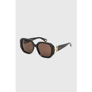 Chloé ochelari de soare femei, culoarea negru, CH0236S imagine