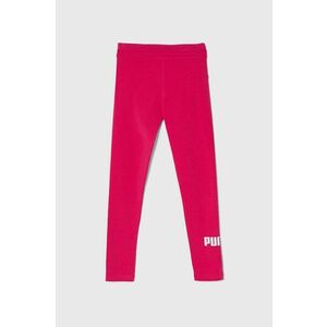 Puma leggins copii ESS Logo Leggings G culoarea roz, cu imprimeu imagine