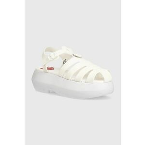 Love Moschino sandale femei, culoarea alb, cu platforma, JA16247I0II38100 imagine