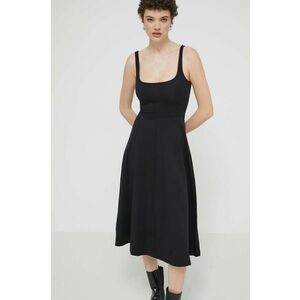 Desigual rochie HARIA culoarea negru, mini, evazati, 24SWVK06 imagine