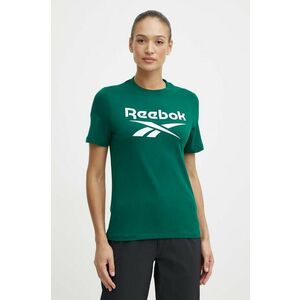 Reebok tricou din bumbac Identity femei, culoarea verde, 100076007 imagine