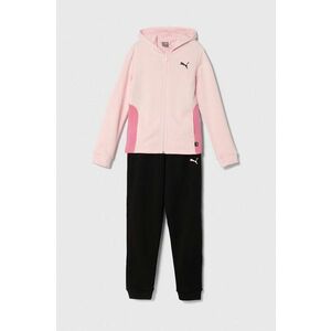 Puma trening copii Hooded Sweat Suit TR cl G culoarea roz imagine