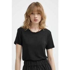 Bruuns Bazaar tricou KatkaBB ss T-shirt femei, culoarea negru, BBW1072N imagine