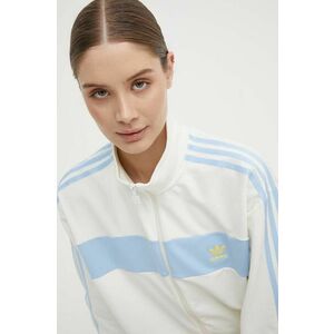 adidas Originals bluza femei, culoarea bej, cu imprimeu, IR7471 imagine
