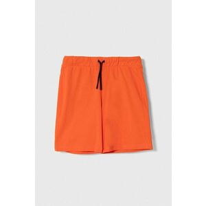United Colors of Benetton pantaloni scurți din bumbac pentru copii culoarea portocaliu, talie reglabila imagine