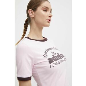 adidas Originals tricou femei, culoarea roz, IR6087 imagine