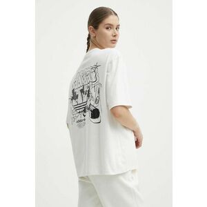 adidas Originals tricou din bumbac femei, culoarea alb, IS2845 imagine
