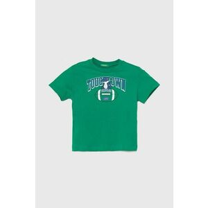 United Colors of Benetton tricou de bumbac pentru copii culoarea verde, cu imprimeu imagine