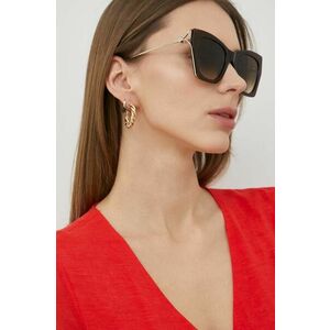 Alexander McQueen ochelari de soare femei, culoarea auriu imagine