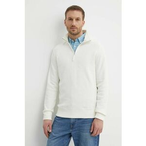 Gant pulover de bumbac culoarea bej, light, cu turtleneck imagine