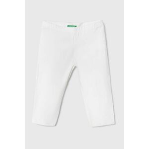 United Colors of Benetton leggins copii culoarea alb, neted imagine