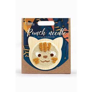 Graine Creative trusa de broderie Cat Punch Needle Kit imagine